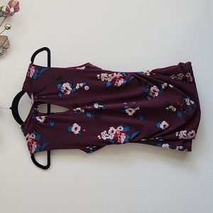 Dark purple  Peek-a-boo top